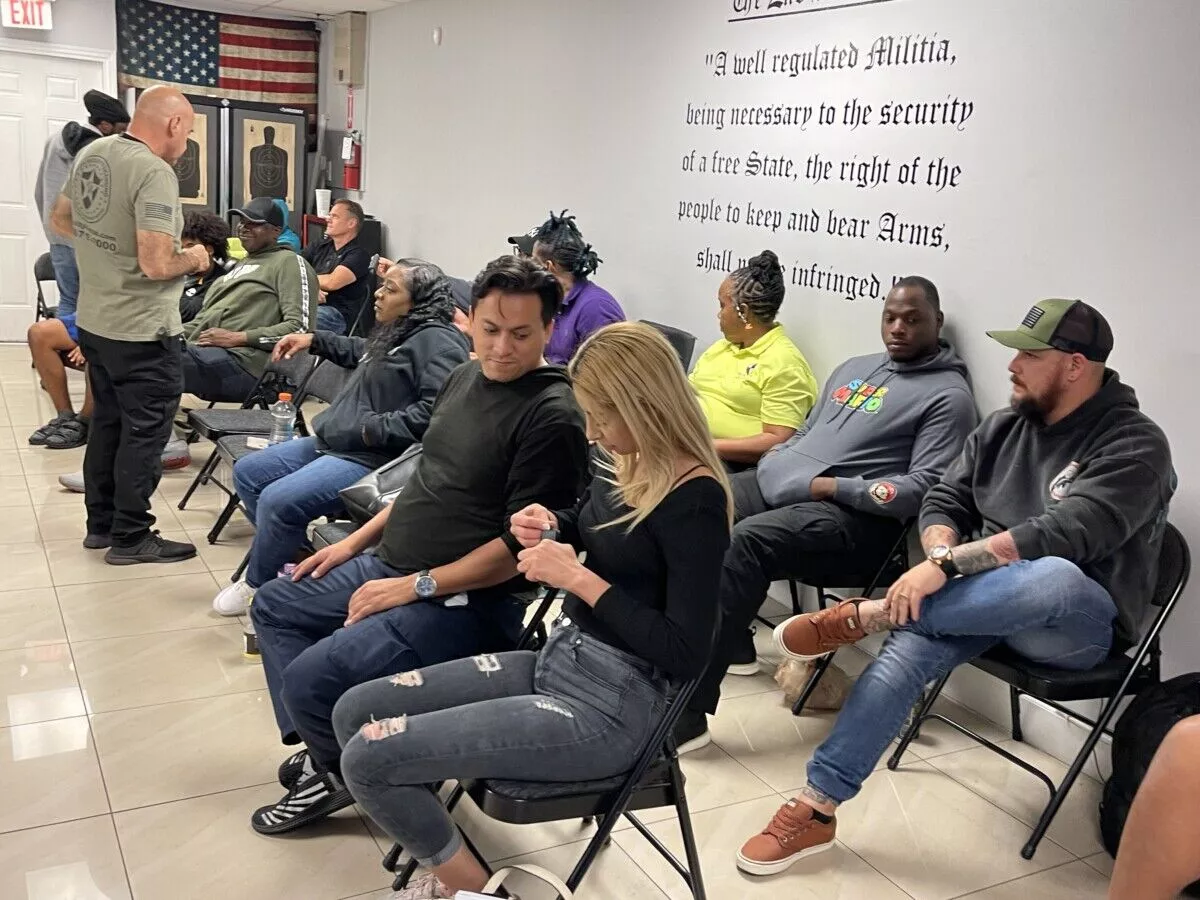 Students Taking Security Officer Lessons