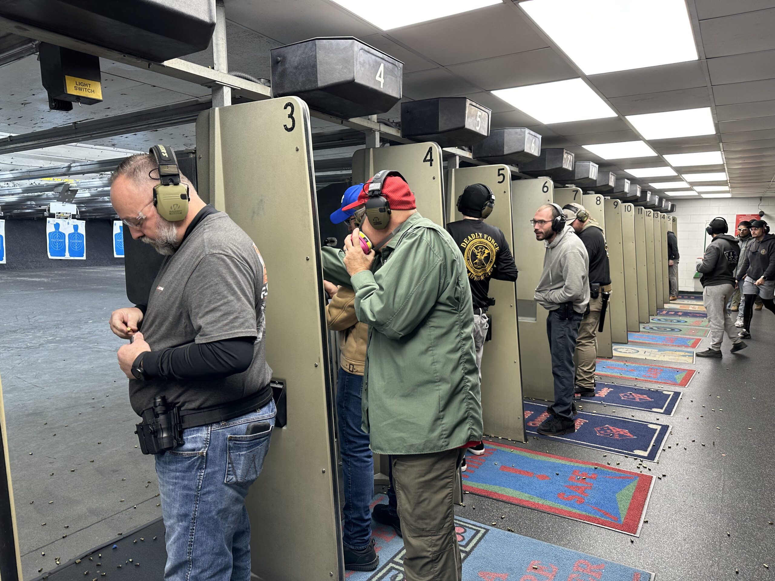 Students Taking Training In The Shooting Range